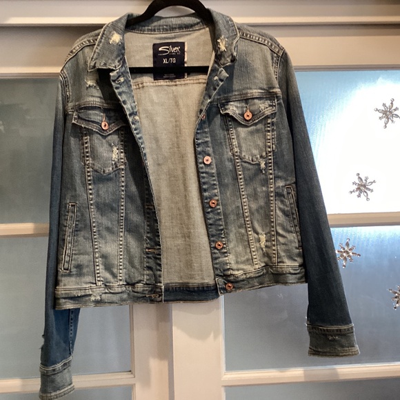 Distressed Denim Jacket - Picture 1 of 3